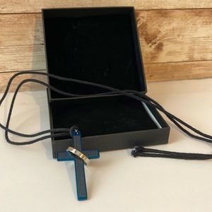 Leather string necklace for men.